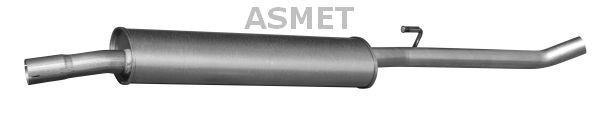 ASMET Marmitta centrale 09.100 09.100 costo Marmitta centrale ASMET PEUGEOT 208