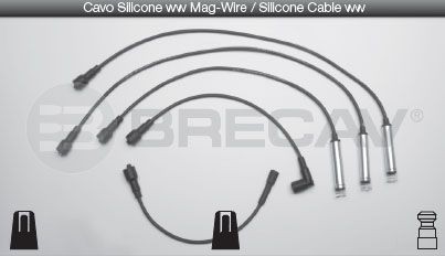 BRECAV Tennplugg kabelsett 09.513 09.513 Tennpluggkabler OPEL CORSA BRECAV