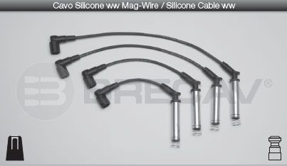 BRECAV Süütesüsteemikomplekt 09.519 09.519 Süütejuhtmed OPEL ASTRA BRECAV