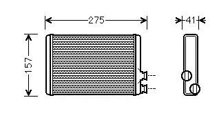 VAN WEZEL Radiateur de chauffage 09006305 VAN WEZEL 09006305 Radiateur de chauffage Citroën C5 Phase 3 d'origine prix