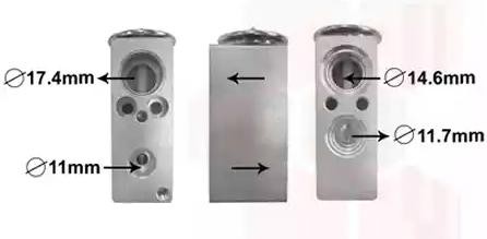 VAN WEZEL Détendeur, climatisation 09011201 09011201 Soupape de détente CITROËN XANTIA VAN WEZEL