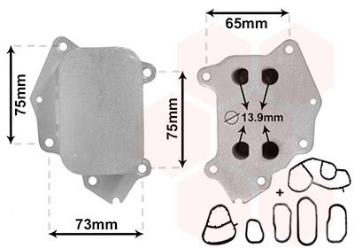 VAN WEZEL Ölkühler 09013700 09013700 VAN WEZEL Mitsubishi ASX GA0 Ölkühler Kosten