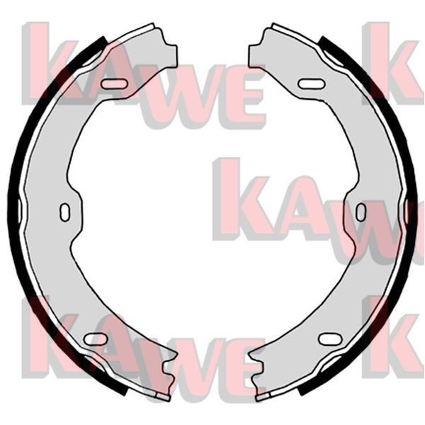 KAWE Σετ σιαγόνων φρένων, χειρόφρενο 09020 09020 Σιαγωνες φρενων MERCEDES-BENZ G-class KAWE