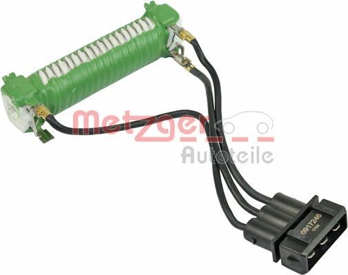 METZGER Pré-resistência, motor eléctrico - ventilador do radiador 0917246 Resistência ventilador do habitáculo METZGER Volkswagen T-ROC 0917246