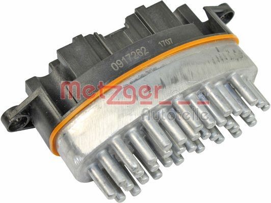 Reglage, kupéfläkt METZGER 0917262 METZGER 0917262 Motstånd kupefläkt Ford FIESTA 2005