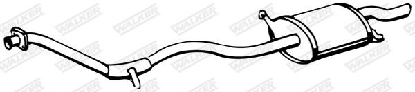 Πίσω σιλανσιέ WALKER 09336 WALKER 09336: Τελικό εξάτμισης Mitsubishi SPACE WAGON 2003