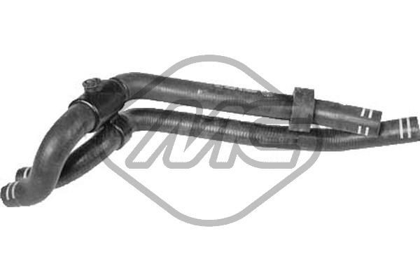 Metalcaucho Hadica výmenníka tepla kúrenia 09369 Hadica výmenníka tepla kúrenia Metalcaucho Fiat STILO 09369