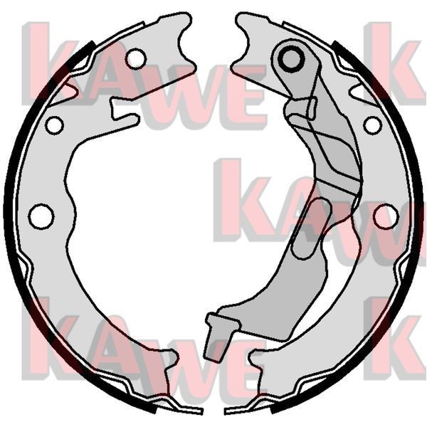 KAWE Handbromsbackar 09780 09780 Handbromsbackar KAWE MASERATI QUATTROPORTE