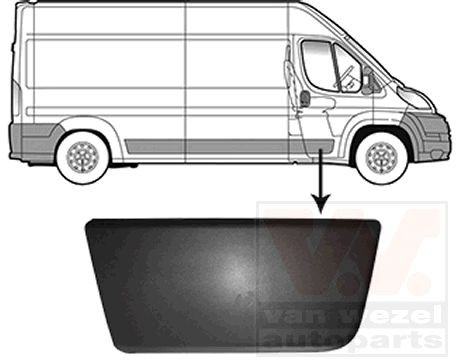 VAN WEZEL Pynte- / beskyttelsesliste, dør 0982404 VAN WEZEL 0982404 OPEL Movano C Ladvogn / Chassis (U9) Pynteliste til en rimelig pris