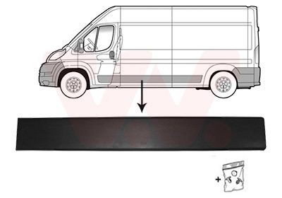 VAN WEZEL Zierleiste für die Tür 0982407 Mitsubishi GG_W, GF_W, ZJ Zierleiste Tür 0982407 VAN WEZEL