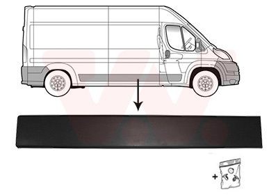 VAN WEZEL Ozdobná / ochranná liżta dverí 0982408 0982408 Ozdobná ochranná liżta dverí OPEL ANTARA VAN WEZEL