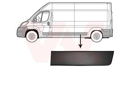 VAN WEZEL Friso, painel lateral 0982415 Friso porta CITROËN VAN WEZEL 0982415