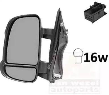 VAN WEZEL Buitenspiegel 0983801 Citroën XSARA Spiegel VAN WEZEL 0983801