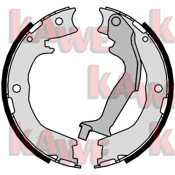 KAWE Bremseskosett, håndbrems 09940 09940 Håndbrekksko KAWE CHRYSLER VOYAGER