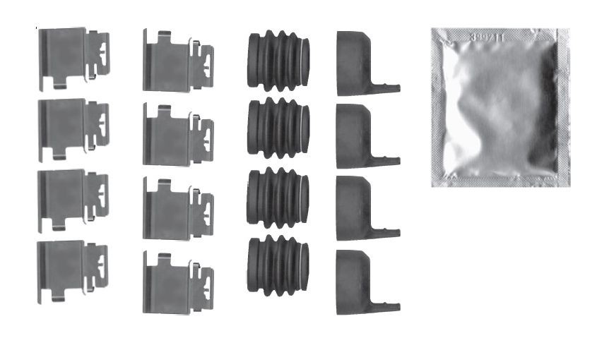 BOSCH Lisakomplekt, ketaspiduriklotsid 1 987 474 750 BOSCH 1987474750 Lisakomplekt, ketaspidurikate Nissan NV400 originaal