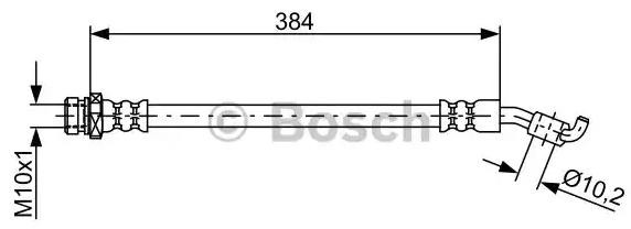 BOSCH Brzdová hadica 1 987 481 884 1 987 481 884 Brzdové hadičky KIA SOUL BOSCH