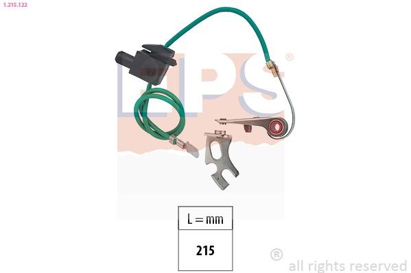 EPS Sada kontaktov rozdeľovača 1.215.122 Rozdeľovač zapaľovania NISSAN EPS 1.215.122