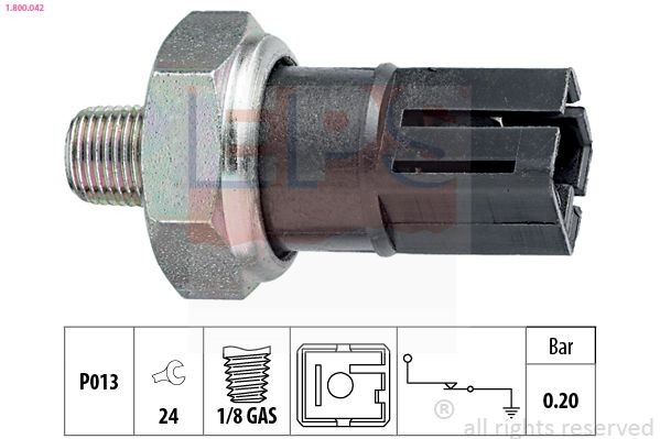 EPS Oljetrykkbryter 1.800.042 Oljetrykk sensor Nissan R50 1.800.042 EPS