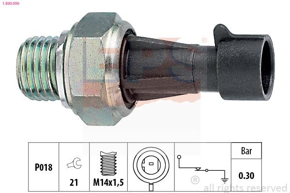 EPS Capteur de pression d'huile 1.800.096 EPS 1.800.096 Manocontact de pression d'huile Corona IX Break (T190) prix