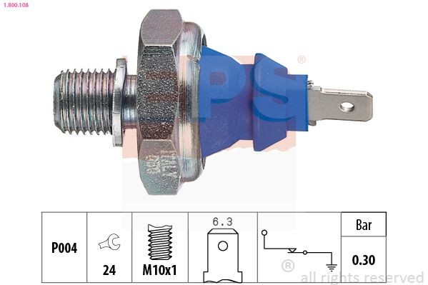 EPS Oliedruksensor 1.800.108 EPS 1.800.108 Oliedrukschakelaar Chevrolet AVALANCHE originele