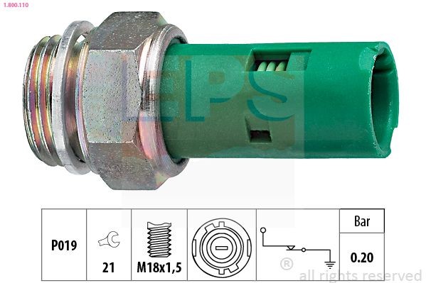 EPS Oliedruksensor 1.800.110 Sensor oliedruk EPS TWINGO 1.800.110 goedkoop