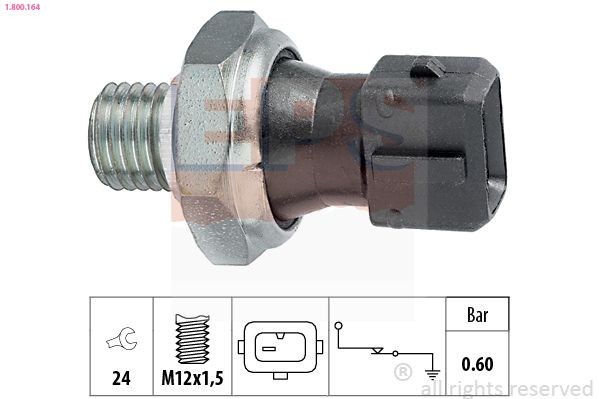 Capteur de pression d'huile EPS 1.800.164 EPS 1.800.164: Manocontact de pression d'huile Land Rover DEFENDER 2004