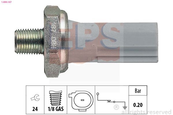 EPS Capteur de pression d'huile 1.800.187 Pressostat d'huile EPS SPACETOURER 1.800.187 pas cher