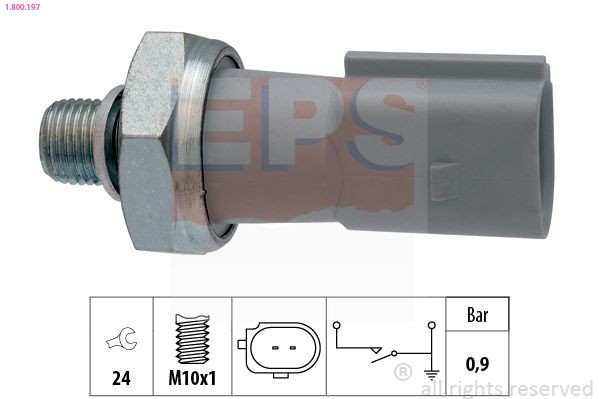 EPS Interruttore di pressione olio 1.800.197 Bulbo olio Volkswagen 1Y7 1.800.197 EPS