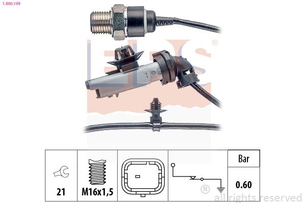 EPS Capteur de pression d'huile 1.800.199 Sonde de pression d'huile EPS SPACETOURER 1.800.199 pas cher