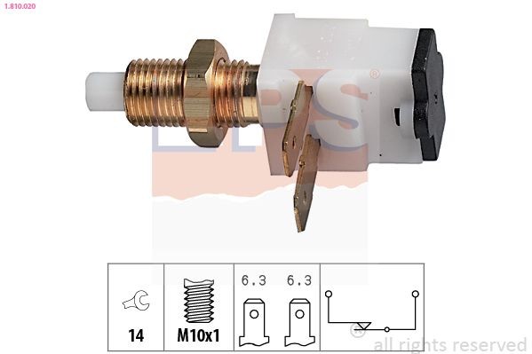 EPS Stoplyskontakt 1.810.020 1.810.020 Bremselyskontakt EPS VOLVO V50
