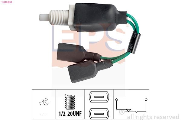 Remlichtschakelaar EPS 1.810.059 EPS 1.810.059 Remlichtschakelaar LAND ROVER DEFENDER 2004