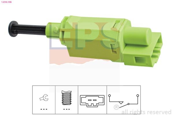 EPS Interruptor, comando da embraiagem (regulador da velocidade) 1.810.198 EPS 1.810.198 Sensor da embraiagem Jeep COMPASS originais