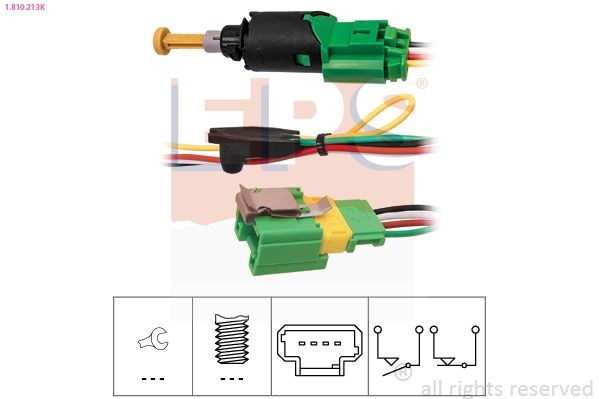 Interruttore pedale freno EPS 1.810.213K EPS 1.810.213K costo Interruttore pedale freno Peugeot 307 2010