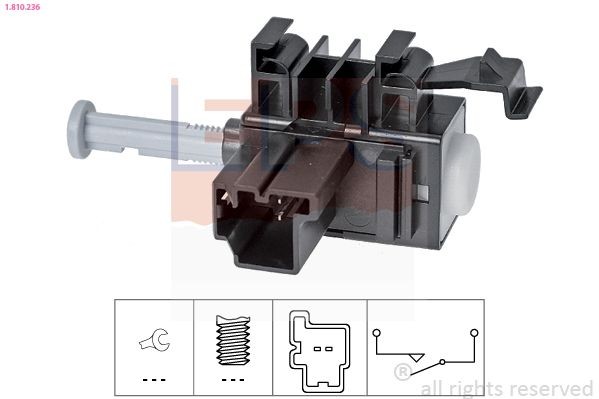 EPS Switch, clutch control (cruise control) 1.810.236 EPS 1.810.236 Passat B6 Variant clutch pedal position switch replacement