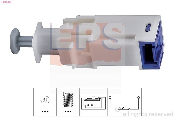 EPS Kontakt, kopplingsstyrning (farth.) 1.810.241 EPS 1.810.241 Kopplingskontakt PEUGEOT 407 original