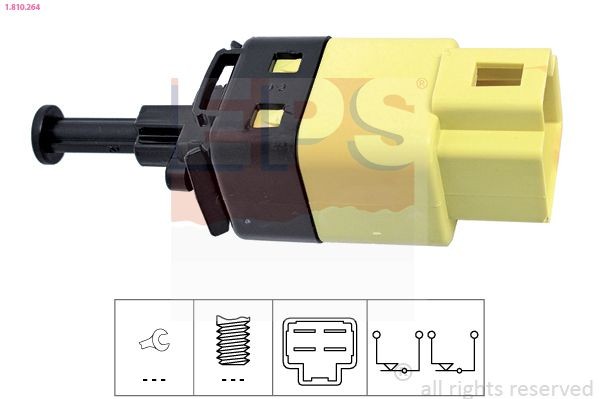 Bremžu signāla slēdzis EPS 1.810.264 EPS 1.810.264: Bremžu signāla slēdzis Chevy LACETTI 2018