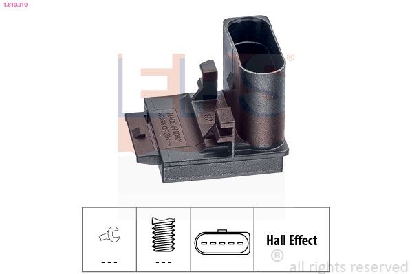 EPS Kontakt, koblingsbetjening (fartpilot) 1.810.310 1.810.310 Kontakt koblingsbetjening VOLVO S70 EPS