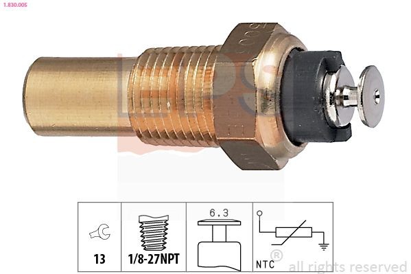 EPS Kühlmitteltemperatursensor 1.830.005 Temperatursensor EPS NUBIRA 1.830.005 günstig