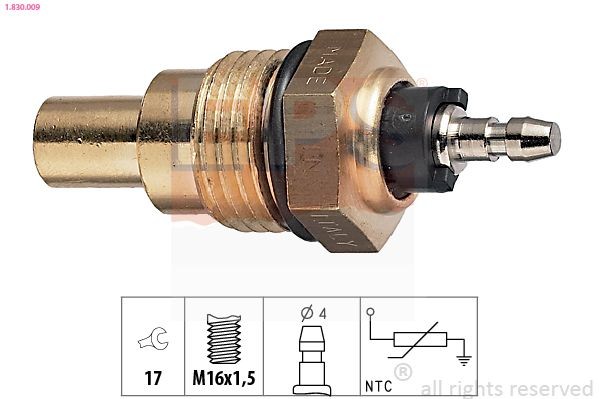 EPS Kylvätsketemperatursensor 1.830.009 1.830.009 EPS motortemperatursensor SUZUKI VITARA
