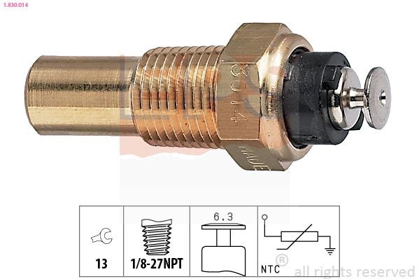 Kühlmitteltemperatursensor EPS 1.830.014 EPS 1.830.014 Kühlmitteltemperaturfühler CHEVROLET SPARK 2001 Kosten