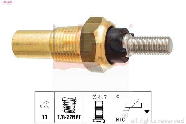 EPS Sensore, Temperatura refrigerante 1.830.028 EPS 1.830.028 Bulbo temperatura motore Ford Escort Mk3 prezzo