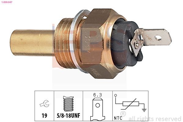 EPS Sensore, Temperatura refrigerante 1.830.047 Sensore, Temperatura refrigerante EPS 1.830.047 prezzo Sonde Jaguar XJ X300