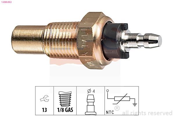EPS Sensor, kølevæsketemp. 1.830.052 EPS 1.830.052 Honda Civic V Coupe Kølevæsketemperatur sensor pris
