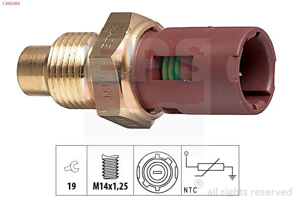 Sonde de température, liquide de refroidissement EPS 1.830.094 Sonde de température, liquide de refroidissement EPS 1.830.094 Capteurs RENAULT 9 Berline (L42_)