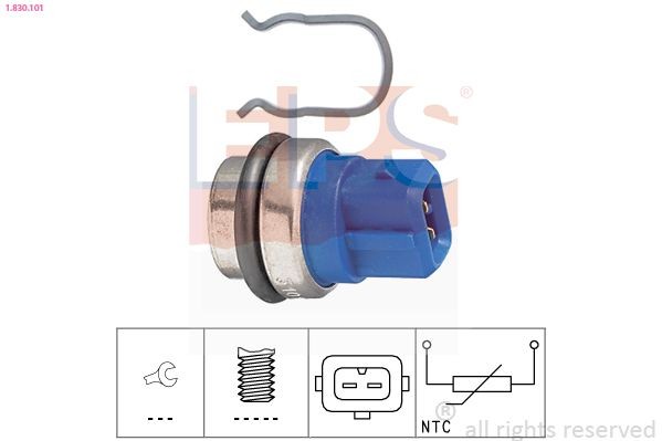Temperatuursensor EPS 1.830.101 EPS 1.830.101: Koelvloeistof temperatuur sensor Volkswagen VENTO 2015