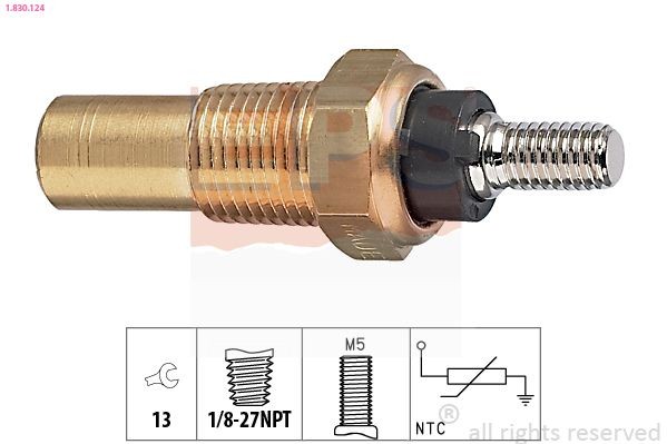 EPS Kylvätsketemperatursensor 1.830.124 EPS 1.830.124 Tempgivare Ford Fiesta Mk2 original
