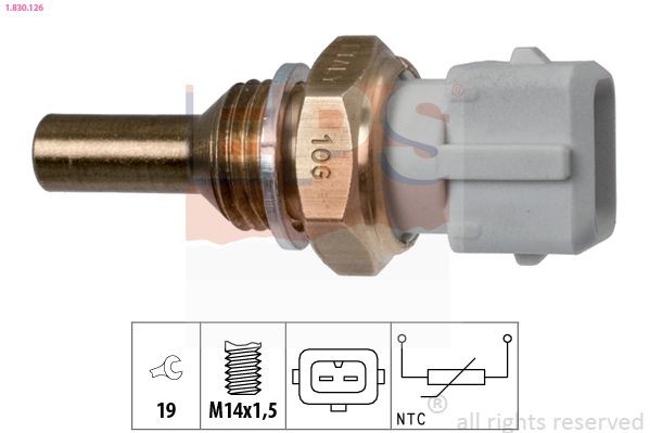 EPS Sonde de température, liquide de refroidissement 1.830.126 Volkswagen LUPO Sonde de température EPS 1.830.126
