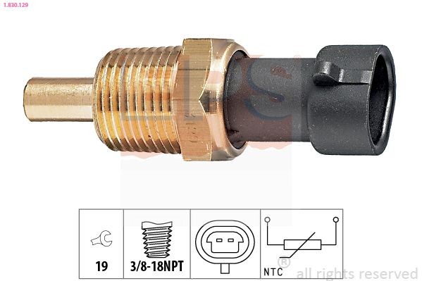 EPS Sensor, oljetemperatur 1.830.129 1.830.129 Oljetemperatur sensor EPS ALFA ROMEO GTV
