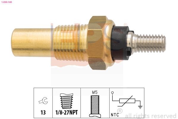 EPS Temperatuursensor 1.830.180 Koelmiddeltemperatuursensor EPS COMPASS 1.830.180 goedkoop