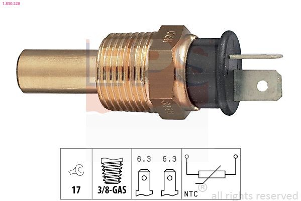 EPS Kühlmitteltemperatursensor 1.830.228 EPS 1.830.228 Kühlmittelsensor Mitsubishi L200 Mk2 Kosten